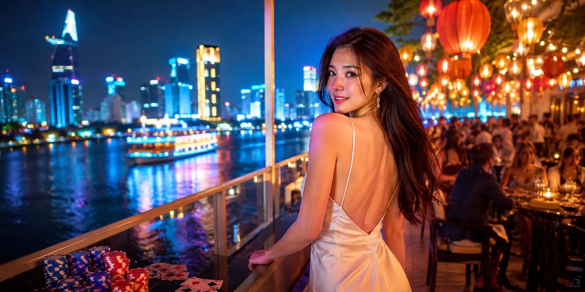 Người chơi card game tại chợ đêm TP. Hồ Chí Minh trải nghiệm sòng bài trực tuyến sxpy